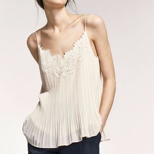 Massimo Dutti pleated tank top